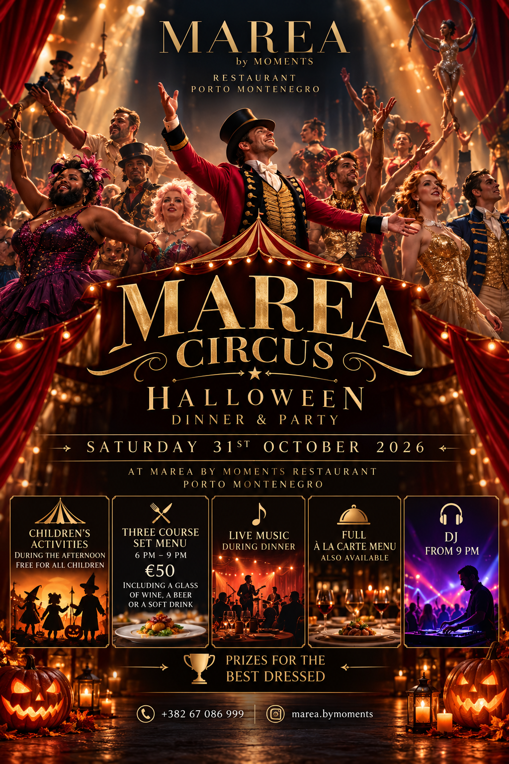 Marea Circus · Halloween Dinner & Party